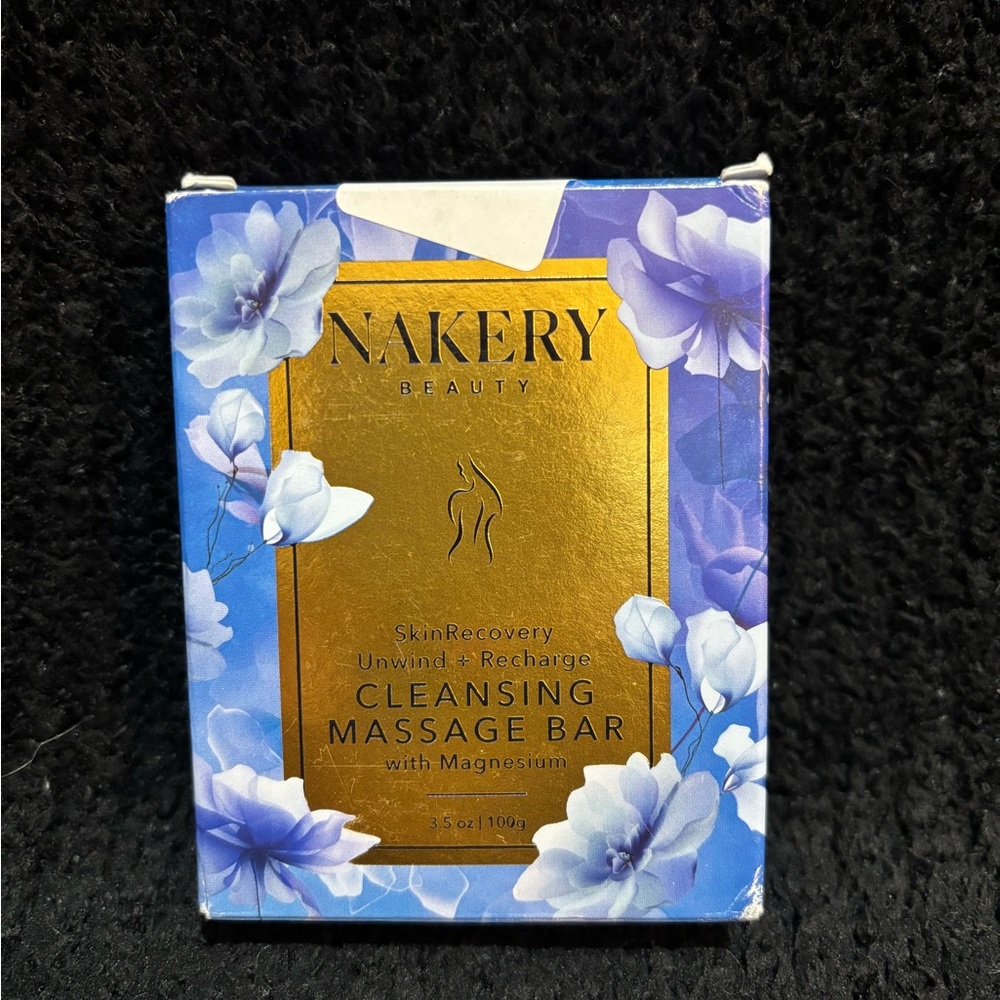 Nakery Beauty Cleansing Massage Bar — Blue & Gold